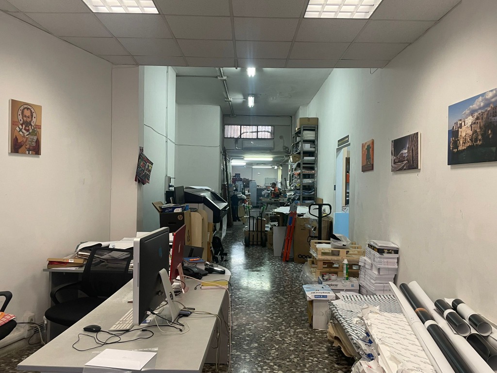Il laboratorio e reparto stampa della Tipografia Resta a Bari